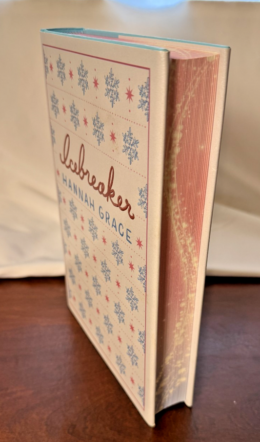 Cover of Icebreaker by Hannah Grace, Deluxe Hardcover Edition with Sprayed Edges