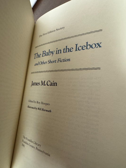 Cover of Baby in the Icebox by James M. Cain, Franklin Library First Edition Society Edition, Leather Bound