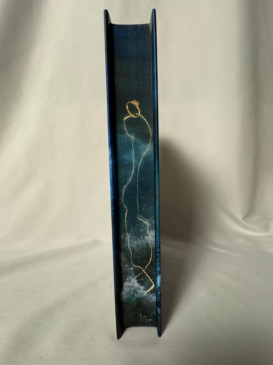 Cover of To Drown a Witch by Lindsey Olsson, FairyLoot Exclusive Edition Hardcover with Sprayed Edges