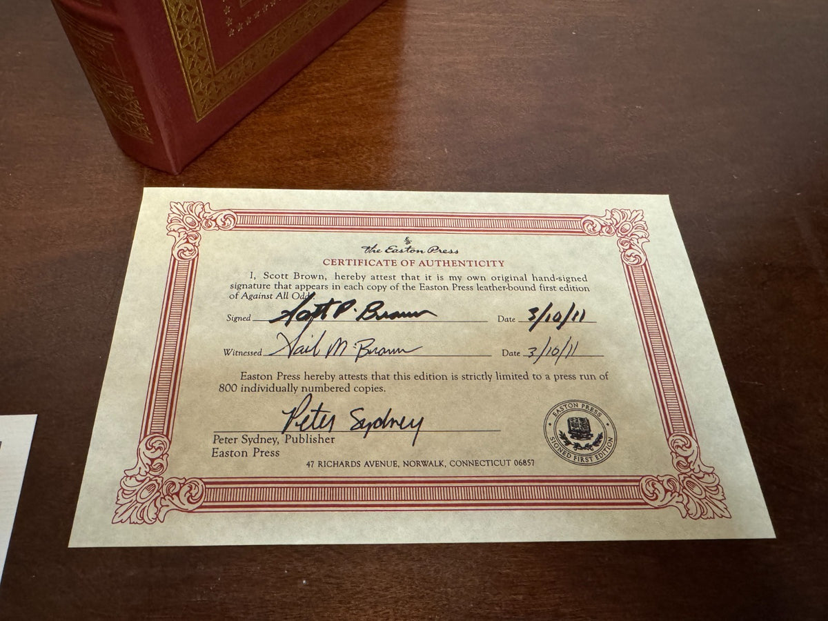 Against All Odds signed Scott Brown Easton Press – photo 8