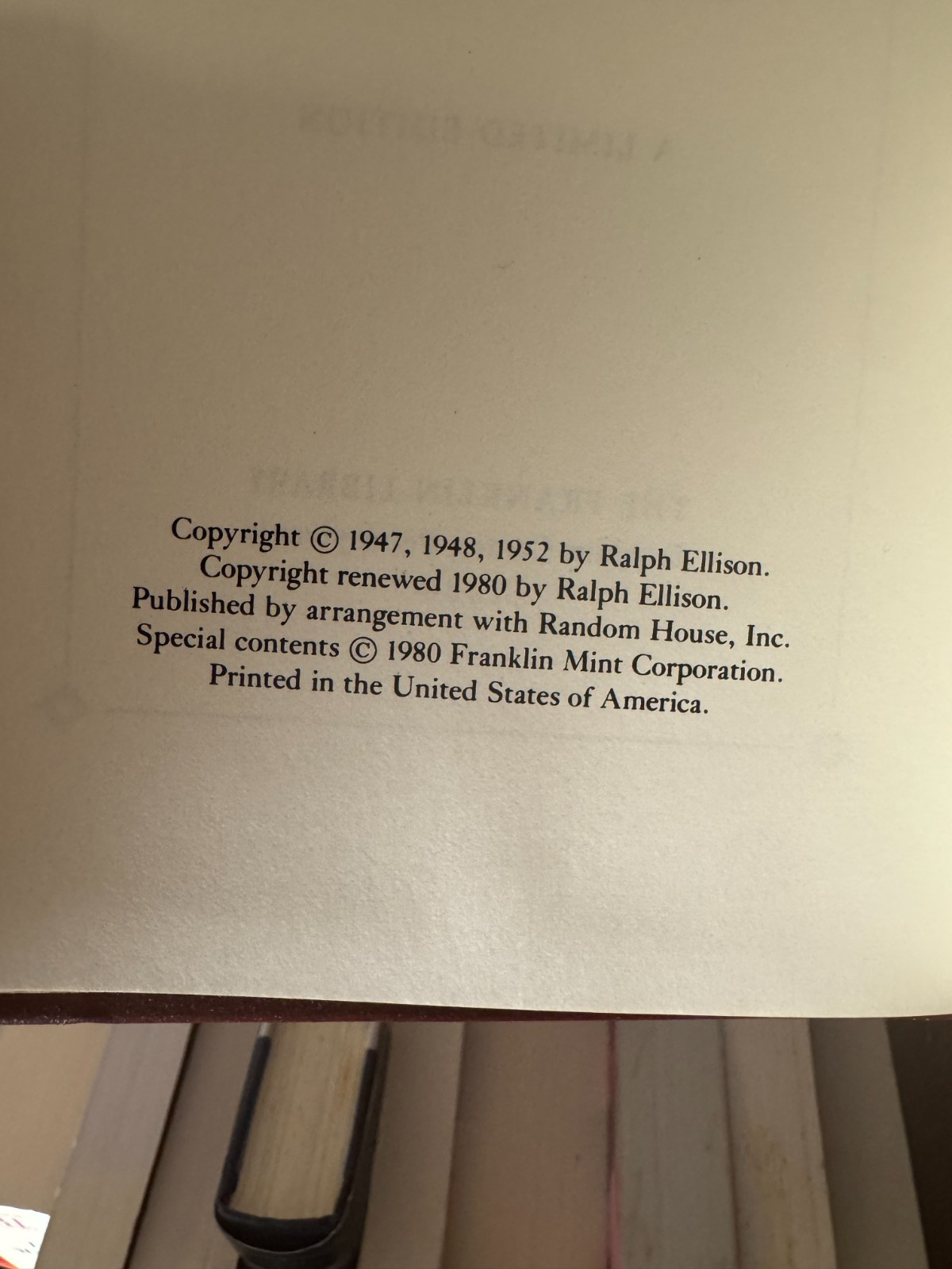 Invisible Man Franklin Library leather edition – photo 6