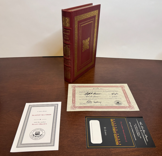 Cover of Against All Odds by Scott Brown, Signed & Numbered #470/800 with COA, Easton Press Collector's Edition
