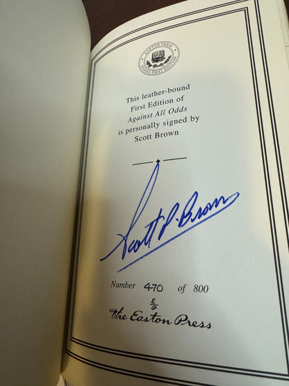 Against All Odds signed Scott Brown Easton Press – photo 11