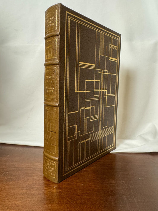 Cover of Private Lies by Warren Adler, Signed Limited First Edition, Franklin Library Leather Bound