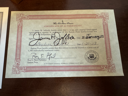 An Independent Man signed Jim Jeffords Easton Press – photo 8