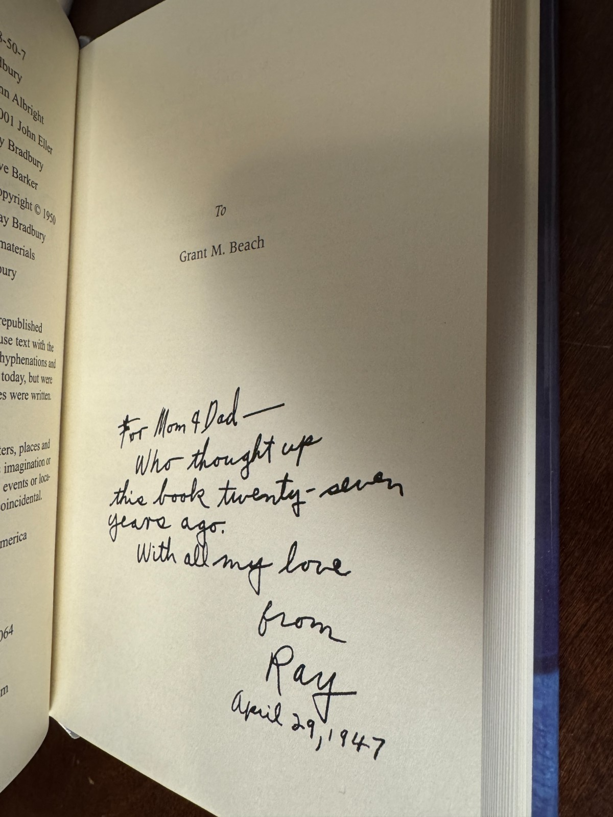 Dark Carnival signed by Ray Bradbury and Clive Barker – photo 7