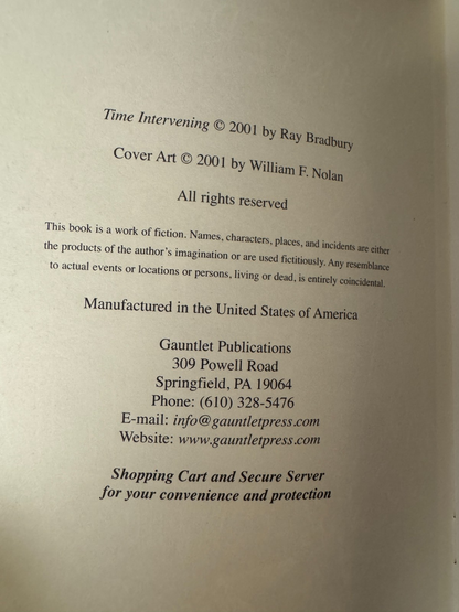 Dark Carnival signed by Ray Bradbury and Clive Barker – photo 10