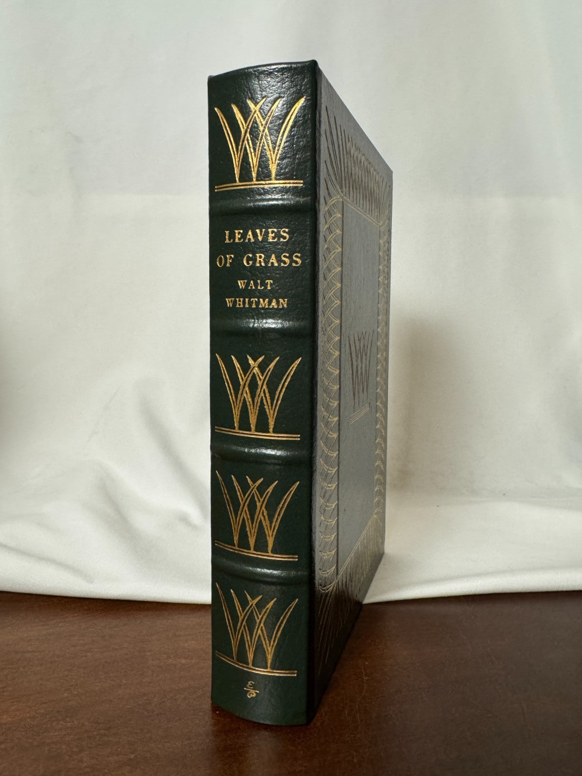 Cover of Leaves of Grass by Walt Whitman, Easton Press Collector's Edition, Leather Bound