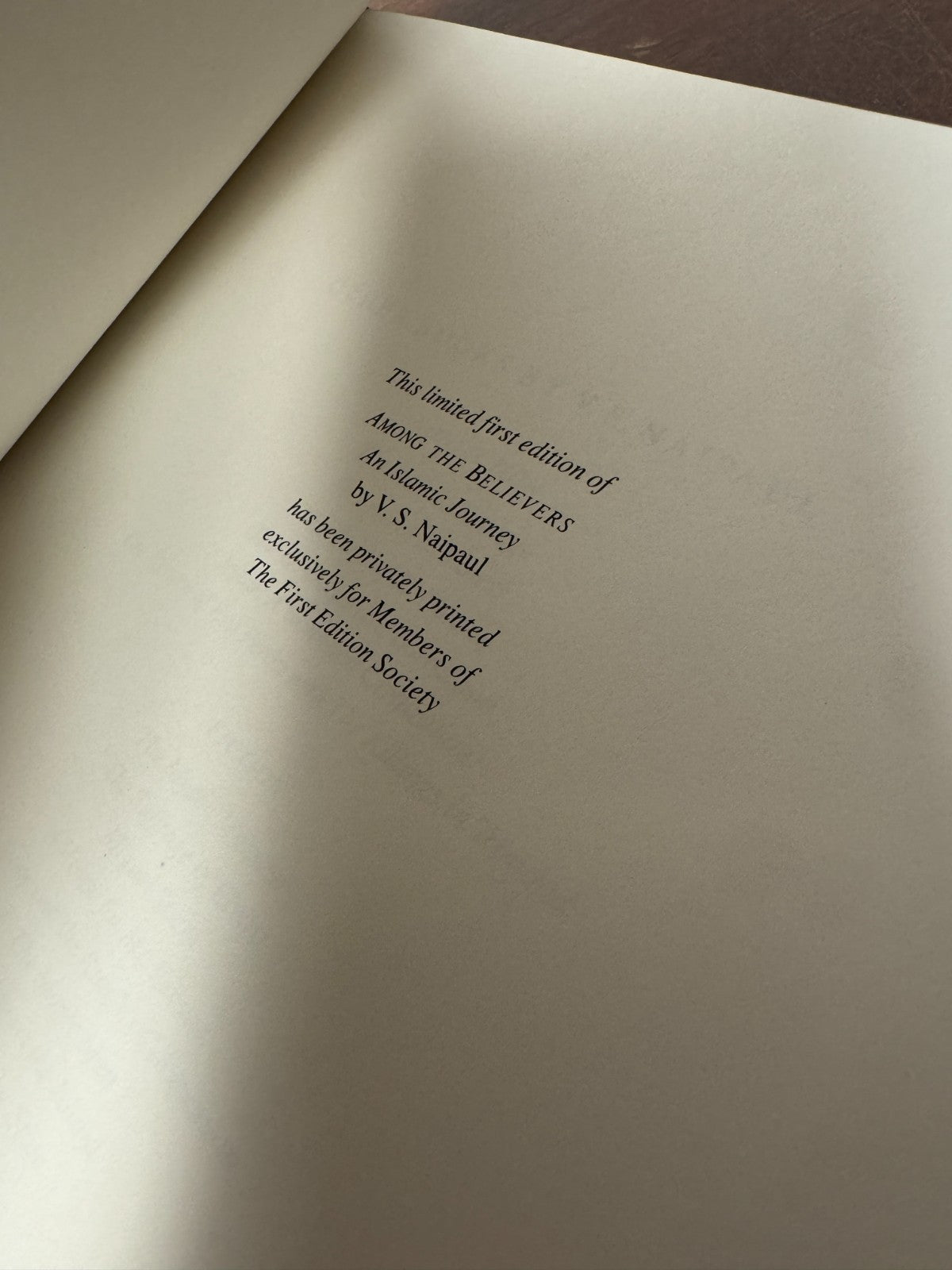 Among the Believers Franklin Library edition – photo 3