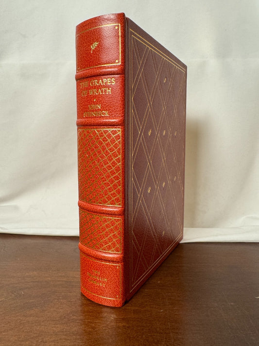 Cover of The Grapes of Wrath by John Steinbeck, Franklin Library Limited Edition, Leather Bound