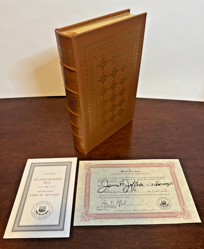 Cover of An Independent Man by James M. Jeffords, Signed & Numbered #344/1,380 with COA, Easton Press Leather Bound