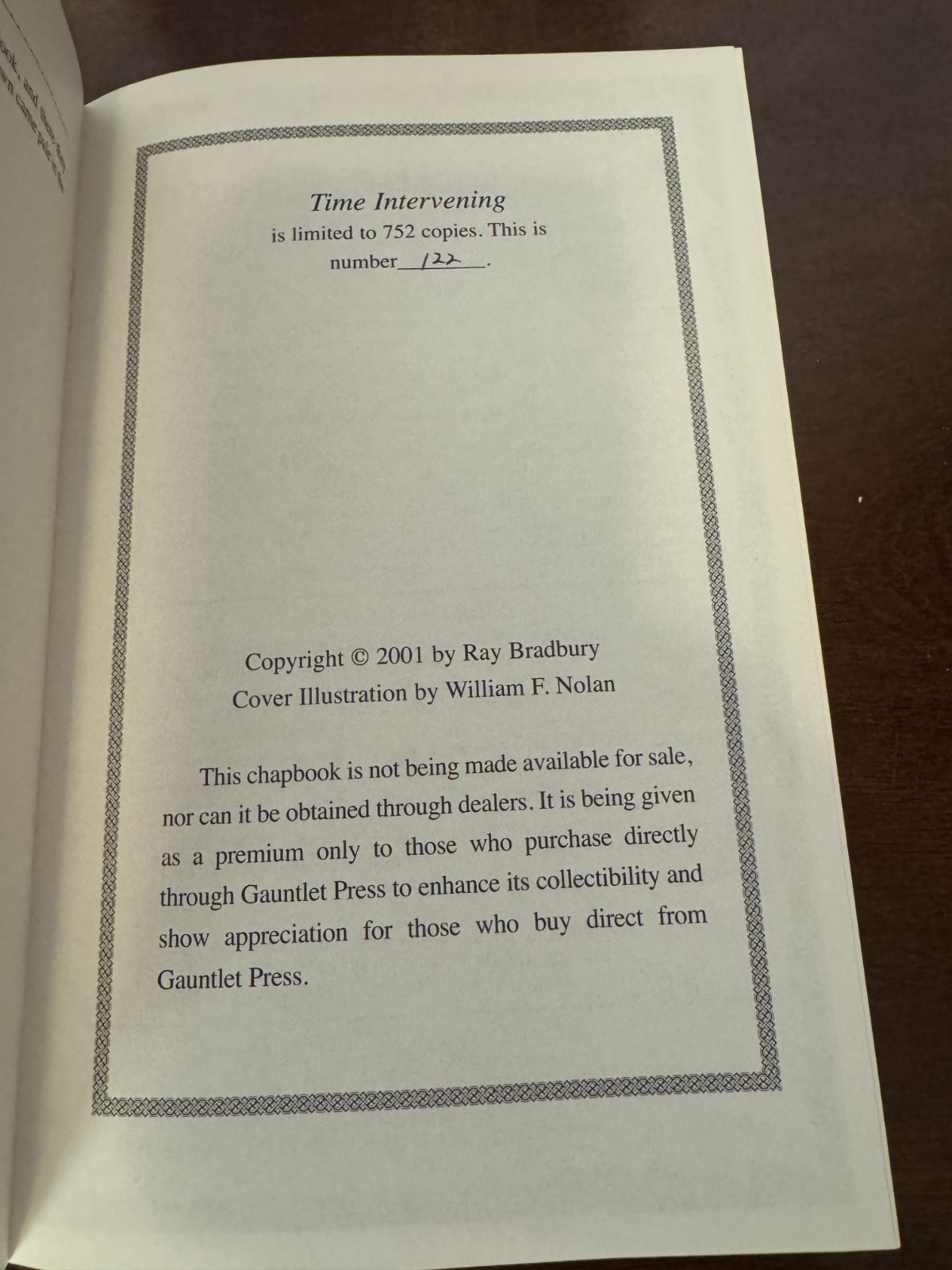 Dark Carnival signed by Ray Bradbury and Clive Barker – photo 11