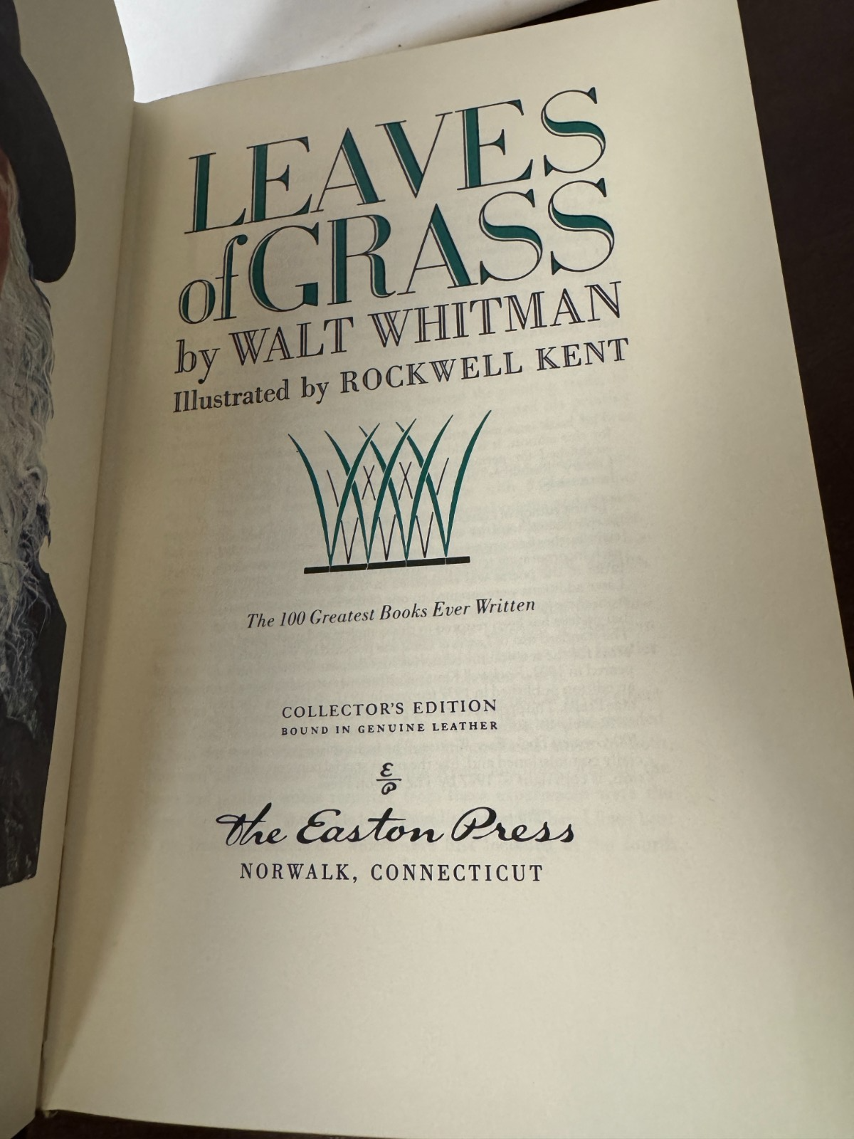 Leaves of Grass Easton Press leather edition – photo 3