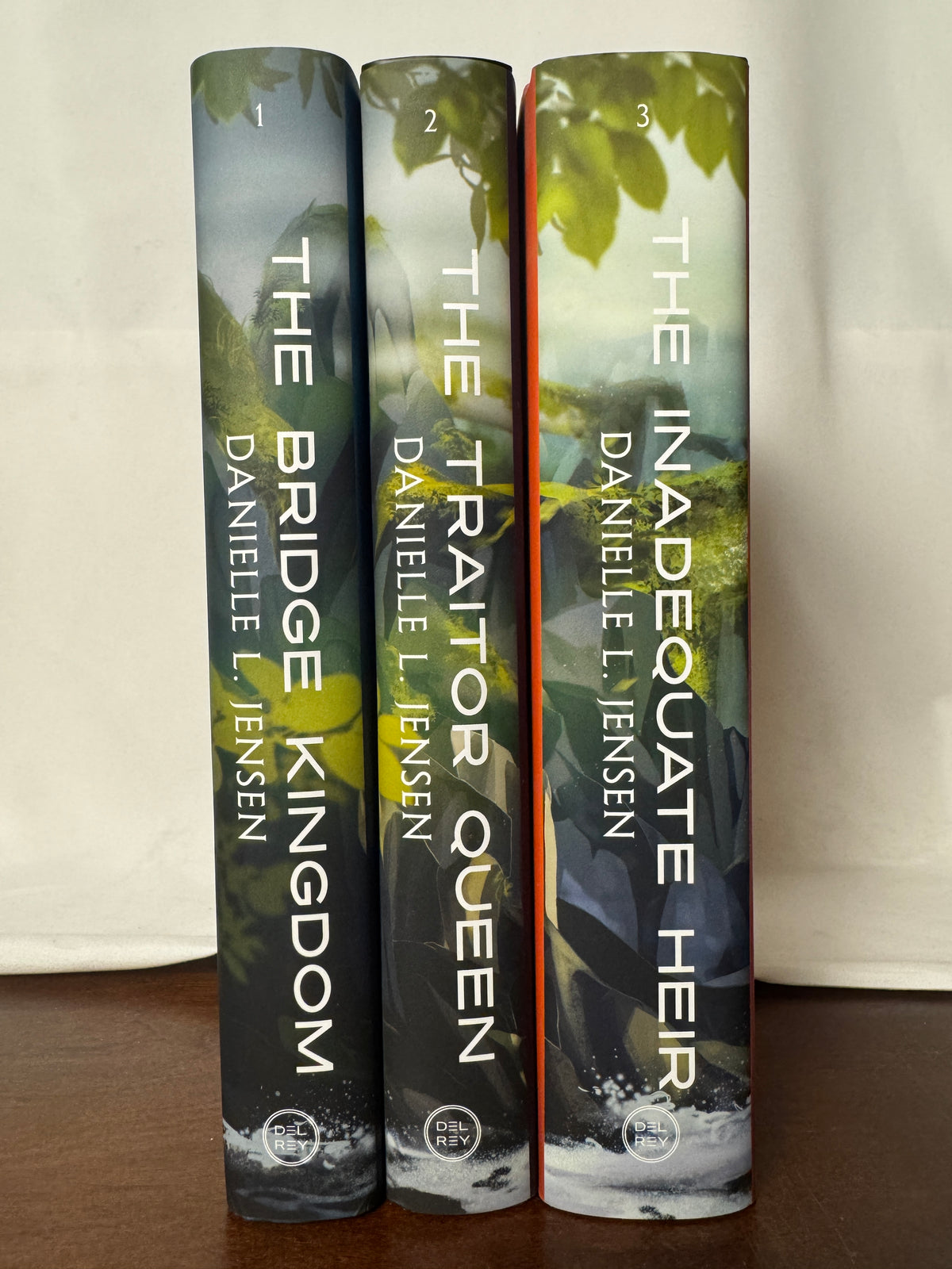 The Bridge Kingdom Deluxe Trilogy by Danielle L. Jensen – Books 1–3, Deluxe Hardcovers with Designed Sprayed Edges