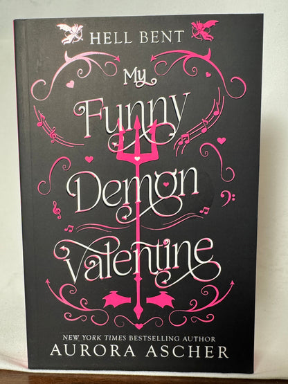Cover of My Funny Demon Valentine (Hell Bent) by Aurora Ascher, Deluxe Limited Edition with Stenciled Edges