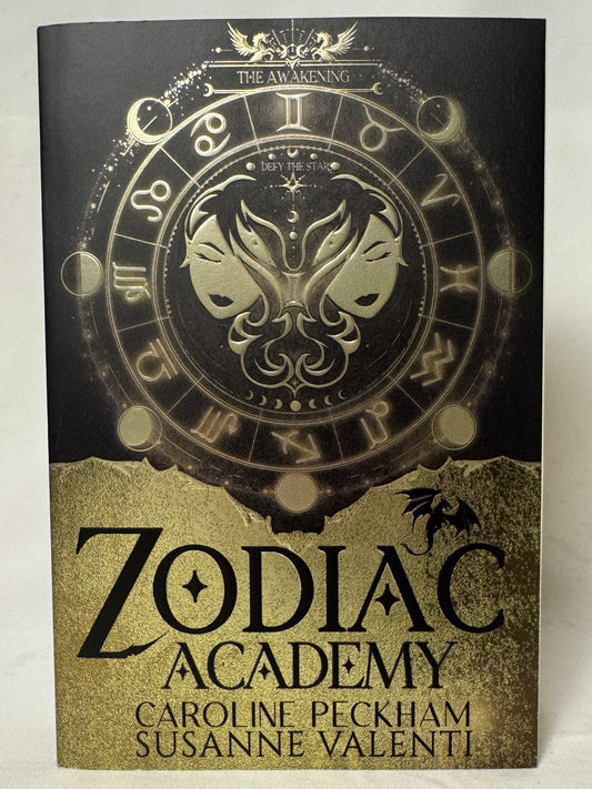Cover of Zodiac Academy 1: The Awakening by Caroline Peckham & Susanne Valenti, Paperback Re-Issue with Bonus Chapter