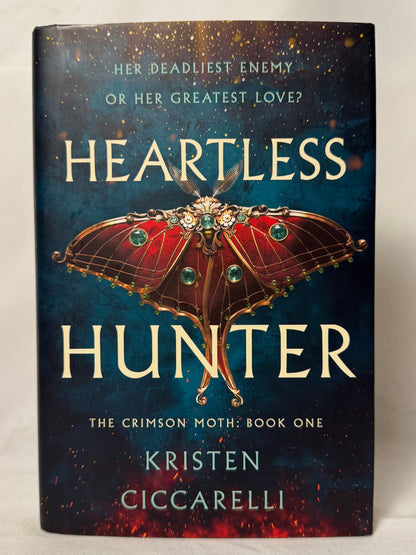 Cover of Heartless Hunter (The Crimson Moth, Book 1) by Kristen Ciccarelli, Hardcover