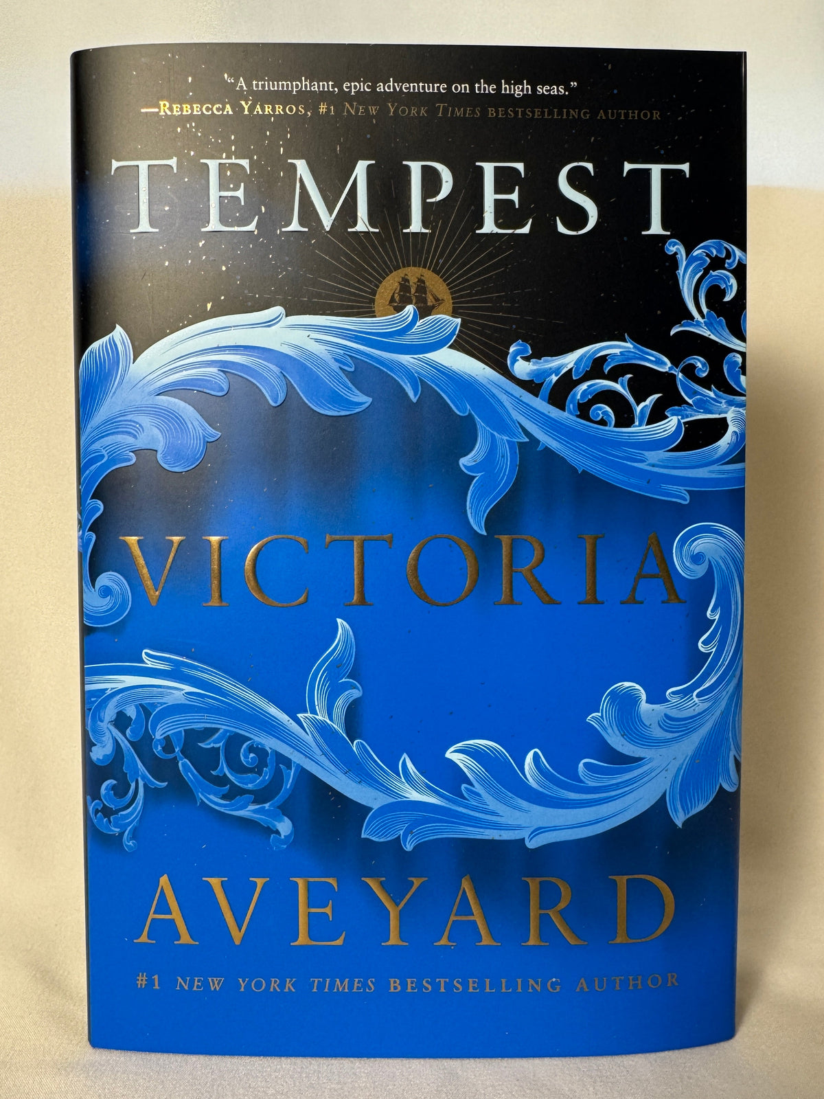 Cover of Tempest (Lyrian Sea) by Victoria Aveyard, Deluxe Limited Edition Hardcover with Sprayed/Stenciled Edges