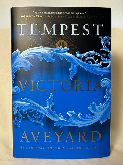 Cover of Tempest (Lyrian Sea) by Victoria Aveyard, Deluxe Limited Edition Hardcover with Sprayed/Stenciled Edges