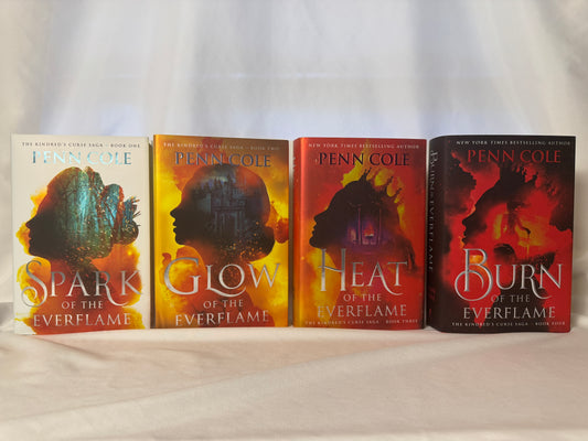 Cover of The Kindred's Curse Saga: Complete 4-Book Hardcover Set by Penn Cole, Standard Hardcover Editions (No Sprayed Edges)