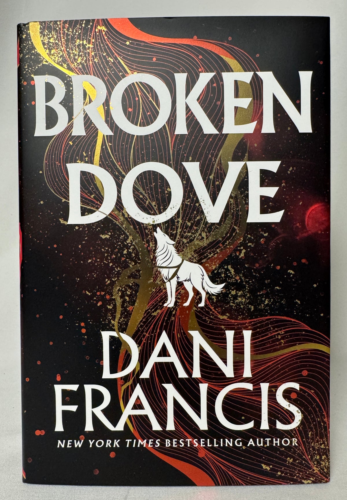 Cover of Broken Dove (Silver Elite, Book 2) by Dani Francis, First Edition Hardcover with Foil Edges