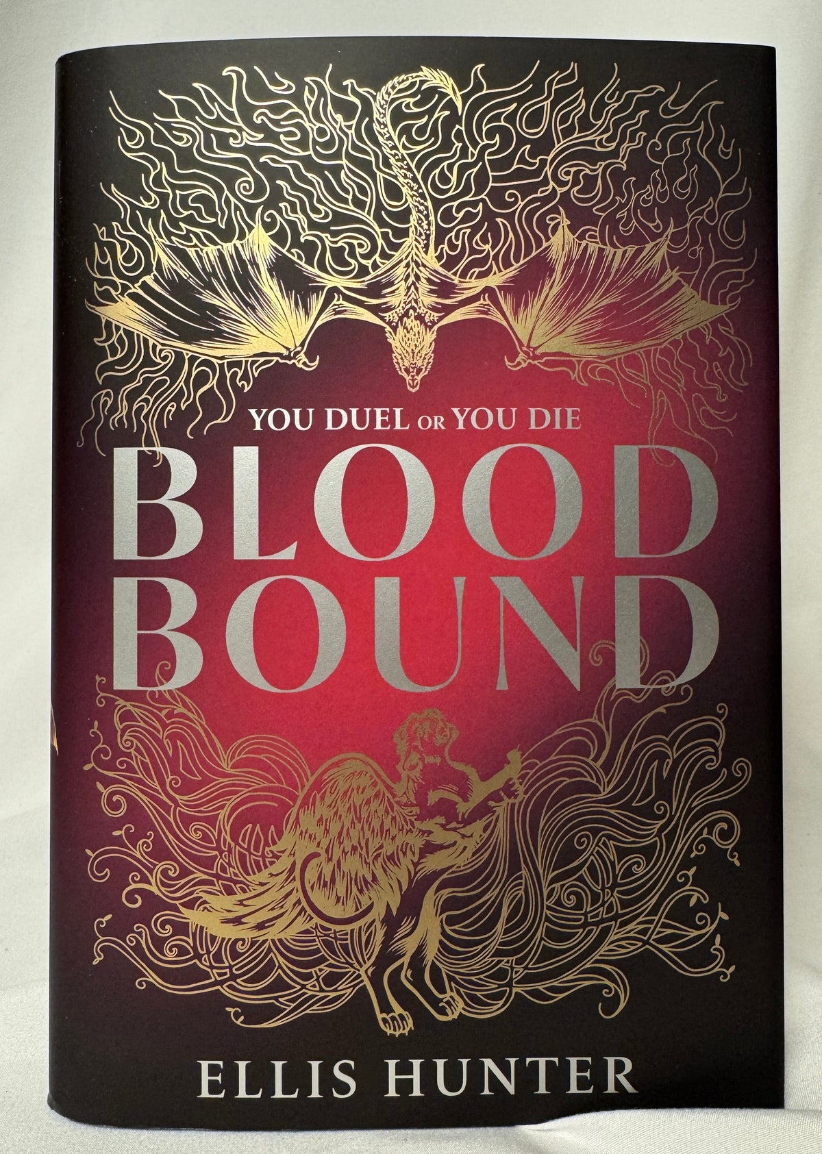 Cover of Blood Bound (Cursed Covenant, Book 1) by Ellis Hunter, Deluxe Limited Edition Hardcover with Stenciled Edges