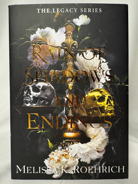 Cover of Rain of Shadows and Endings (The Legacy, Book 1) by Melissa K. Roehrich